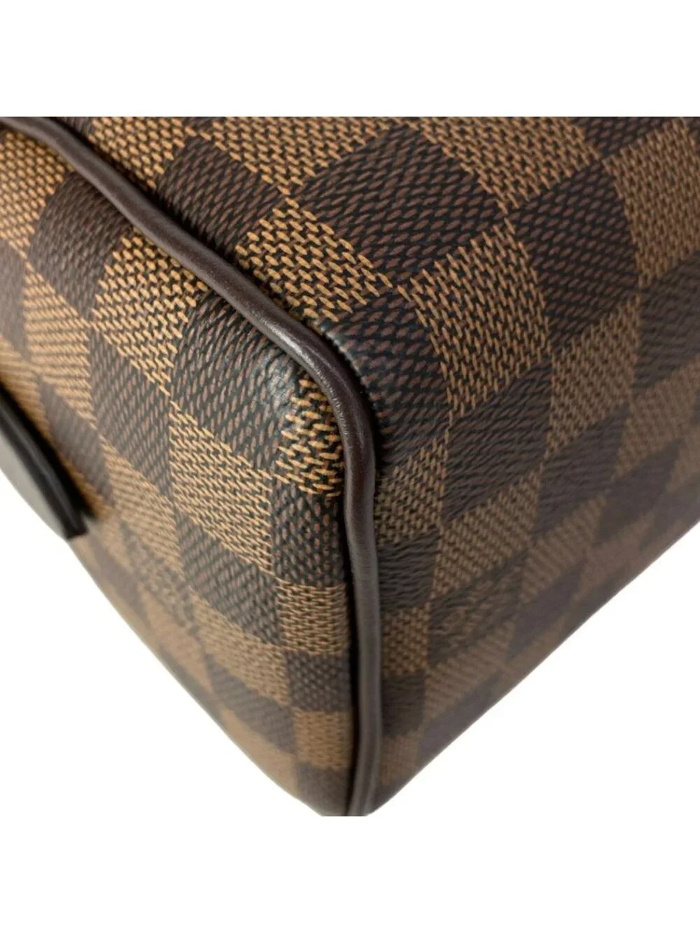 Louis Vuitton Handbag Damier Speedy Bandouliere Ebene Leather Cowhide